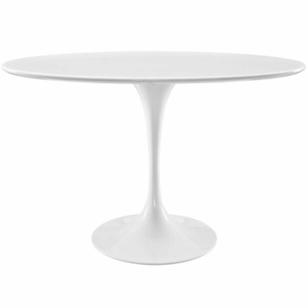 East End Imports Lippa 48 in. Oval-Shaped Wood Top Dining Table, White EEI-2017-WHI
